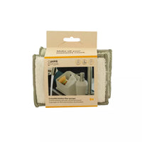 Set van 2 sponzen uit bamboevezel groen en wit