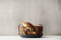 Wire bread basket matt black ø 20.3cm