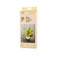 8 pailles en verre transparent, gris et vert avec brosse et sachet