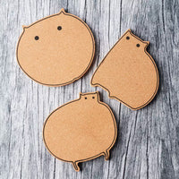 Cork trivet cat