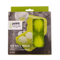 Ijsballenvorm voor 4 ijsballen groen ø 6cm