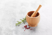 Vijzel & stamper uit bamboe FSC®