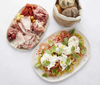 Plat de présentation blanc cassé 30x21cm