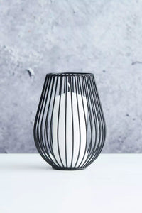 Wire candle holder black ø 14cm