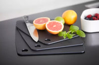 Wood fiber cutting board black 44x32.5cm FSC®