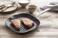 Pan-à-moi cast iron grill pan with excalibur non-stick coating 28x28cm