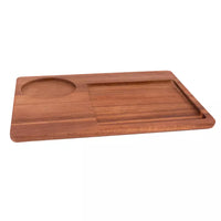 Sharing rechthoekige hamburgerplank uit acacia 33x22x2cm FSC®