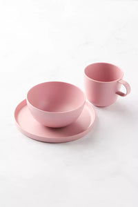 12-delige ontbijtset uit rPET Dusty Pink