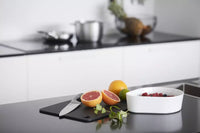 Snijplank uit houtvezel zwart 37x27.5cm FSC®