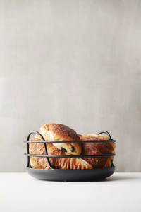 Wire bread basket matt black ø 20.3cm