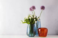 Vase orange Ø 20cm H 18cm