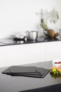 Snijplank uit houtvezel zwart 37x27.5cm FSC®