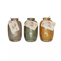 Mini-vaas geel, groen of grijs Ø 6.5cm H 12cm