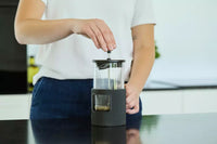 French press uit gietijzer en borosilicaatglas 750ml zwart
