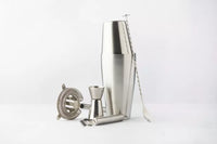 5-delige cocktailset met Boston shaker