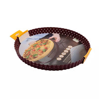Moule à tarte cannelé à fond amovible en acier carbone antiadhésif ø30cm