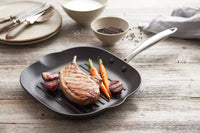 Pan-à-moi cast iron grill pan with excalibur non-stick coating 28x28cm