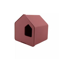 Vogelhuisje uit bamboevezel vintage maroon