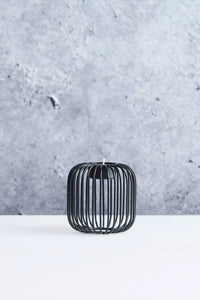 Wire theelichthouder zwart ø 9.5cm