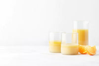 Set de carafe et 2 verres en verre upcyclé transparent