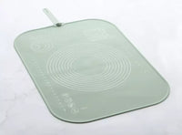 Tapis de cuisson avec graduations en silicone platine Iceberg Green 71x50cm