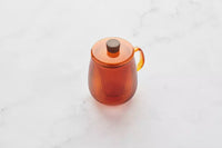 Tea cup with filter 600ml dark orange