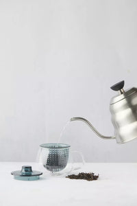 Tasse à thé avec filtre bleu-vert 300ml