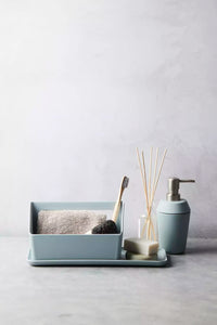 Dienblad uit bamboevezel mist blauw