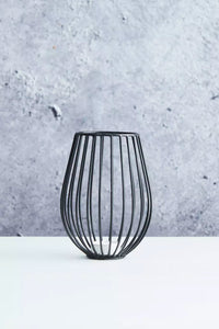 Wire candle holder black ø 11.5cm