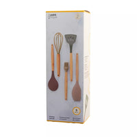 Ensemble de spatule, cuillère, fouet, spatule à trous et pinceau