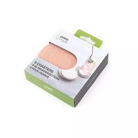 Set of 6 silicone coasters 3 colours ø 10cm