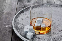 Set de 9 glaçons en pierre avec pochette