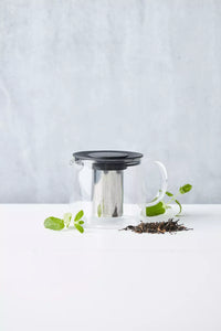 Theepot met infuser zwart 600ml