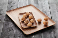 Rectangular serving tray walnut 22x12cm