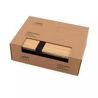 Glass lunch box with bamboo lid 1.1L