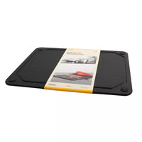 Snijplank uit houtvezel met sapgeul zwart 37x27.5cm FSC®