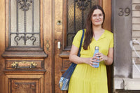 Bouteille isotherme double paroi bleu ciel 350ml