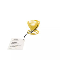 Wire egg cup yellow