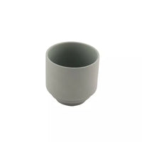 Haut bougeoir en céramique vert sauge