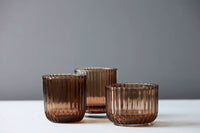 Theelichthouder mokka ø 10.5cm H 7.7cm