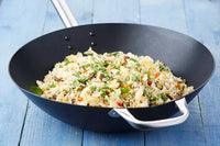 Carbon steel wok with excalibur non-stick coating ø 36cm