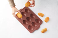 Mold for 9 madeleines Vintage Maroon