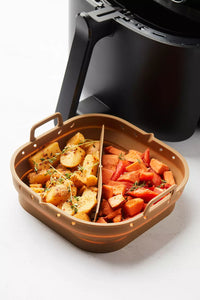 Foldable airfryer basket Cumin 20x20x9cm