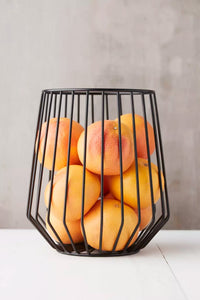 Wire panier à fruits haut noir