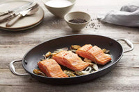 Pan-à-moi cast iron fish pan with excalibur non-stick coating 38x26cm