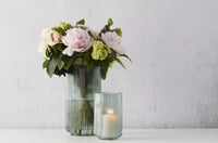 Vaas blauw Ø 12.5cm H 22.7cm