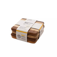 Set of 4 coasters from recycled wood