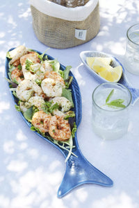 Fish bowl blue 40x14cm