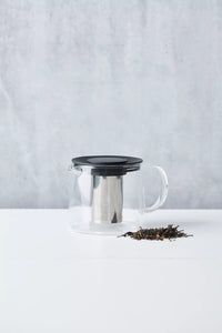 Teapot with infuser black 1L