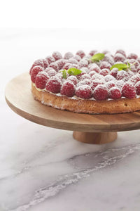 Plat à tarte sur pied en acacia ø 28cm FSC®